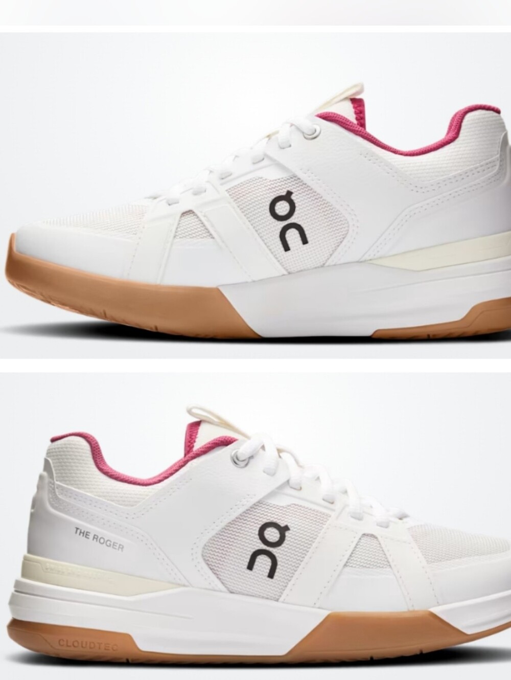 On Running Ivory Grenadine Women's THE ROGER Clubhouse Pro Court Sneakers Sz 6.5